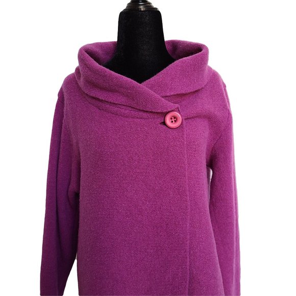 PERRUZI Italian Rose Single Button Sweater 42 (M) - Picture 1 of 7